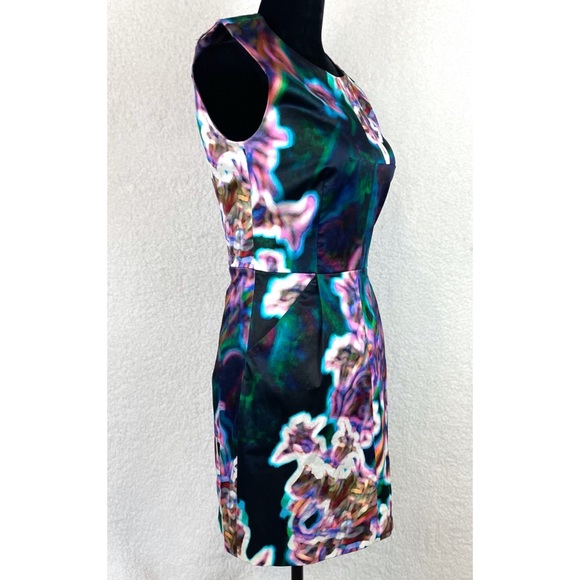 MILLY • Abstract Printed Sleeveless Mini Dress, 4 - Picture 3 of 14